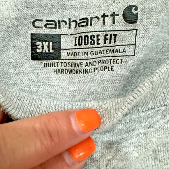 Carhartt Men's Sz 3XL Loose Fit Short Sleeve Heavy Weight Pocket T Shirt NWOT - Picture 2 of 13